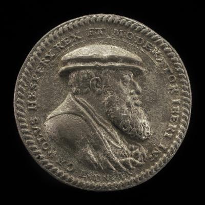 Image for Charles V, 1500-1558, King of Spain 1516-1556, Holy Roman Emperor 1519 [obverse]; Double-headed Crowned Eagle on Pillars of Hercules [reverse]