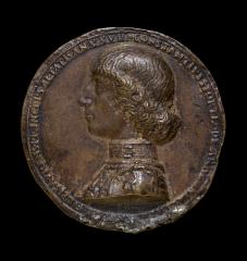 Image for Costanzo Sforza, 1447-1483, Lord of Pesaro 1473 [obverse]; The Castle of Pesaro [reverse]