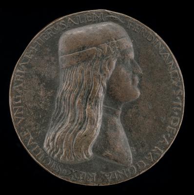 Image for Ferdinand II of Aragon, died 1496, Prince of Capua and King of Naples 1495 [obverse]; Janiform Head [reverse]