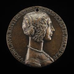 Image for Giovanna Albizzi, Wife of Lorenzo Tornabuoni [obverse]; The Three Graces [reverse]
