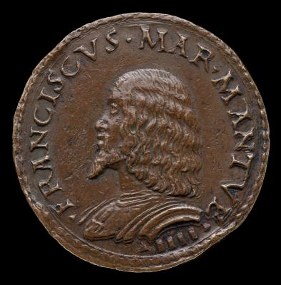 Image for Francesco II Gonzaga, 1466-1519, 4th Marquess of Mantua 1484 [obverse]; The Marquess Giving Alms [reverse]
