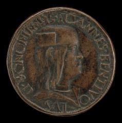 Image for Giovanni II Bentivoglio, 1443-1509, Lord of Bologna 1462-1506 [obverse]; Inscription [reverse]