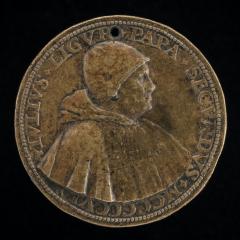 Image for Julius II (Giuliano della Rovere, 1443-1513), Pope 1503 [obverse]; View of Saint Peter's [reverse]