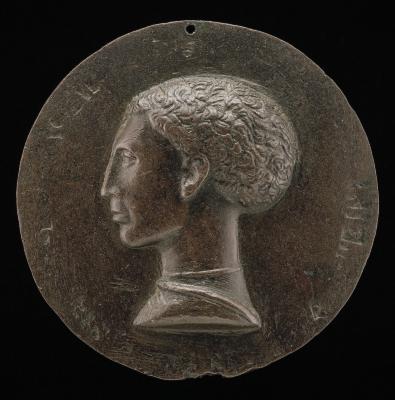 Image for Leonello d'Este, 1407-1450, Marquess of Ferrara 1441 [obverse]; Blindfolded Lynx Seated on a Cushion [reverse]