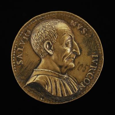 Image for Luca Salvioni, died 1536, Paduan Jurist [obverse]; Ceres with Book and Cornucopiae [reverse]