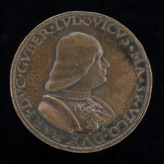 Image for Lodovico Maria Sforza, called il Moro, 1452-1508, 7th Duke of Milan 1494-1500 [obverse]; The Doge of Genoa [reverse]