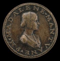 Image for Maddalena of Mantua [obverse]; Swan Standing on a Bow and Quiver [reverse]