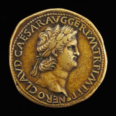 Image for Nero, A.D. 37-68, Roman Emperor A.D. 54 [obverse]; Ceres and Annona [reverse]