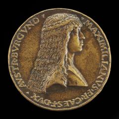 Image for Maximilian I, 1459-1519, Archduke of Austria, afterwards Emperor 1493 [obverse]; Maria of Burgundy, died 1482, Wife of Maximilian of Austria 1477 [reverse]