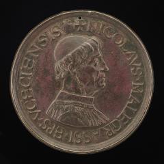 Image for Nicolas Maugras, Bishop of Uzes 1483-1503 [obverse]; Arms of Maugras over a Crozier [reverse]