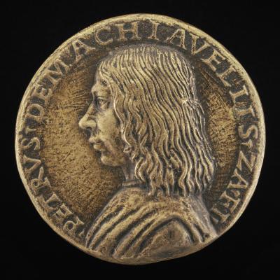 Image for Pietro Machiavelli, 1460/1461-1519 [obverse]; Eagle and Machiavelli Shield [reverse]