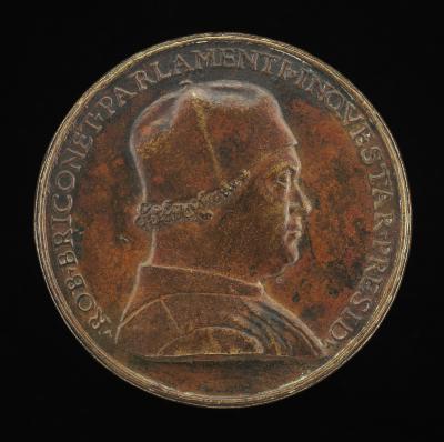 Image for Robert Briconnet, President of the Court of Inquiry [obverse]; Inscription [reverse]