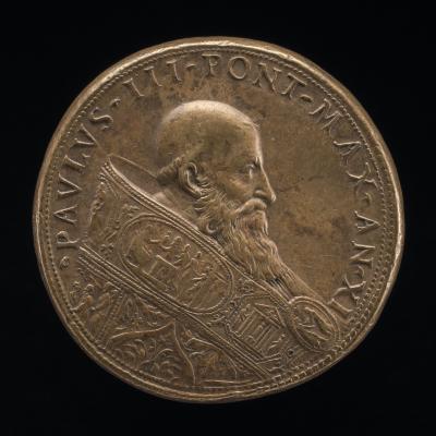Image for Paul III (Alessandro Farnese, 1468-1549), Pope 1534 [obverse]; Ganymede Watering the Farnese Lilies [reverse]