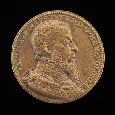 Image for Sigismund II Augustus, 1520-1572, King of Poland 1548 [obverse]; The King on Horseback [reverse]