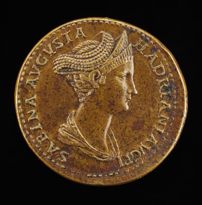 Image for Sabina, died A.D. 136 or 137, Wife of Hadrian [obverse]; Ceres Holding Ears of Corn and a Torch [reverse]