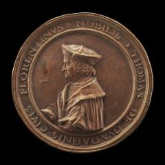 Image for Tommaso Guadagni, 1454-1533, Banker, Florentine Consul at Lyon 1505, Municipal Counselor 1506-1527, Counselor to François I 1523 [obverse]; Arms of Gaudagni [reverse]