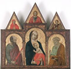 Image for Virgin and Child Between Saints Paul and Peter