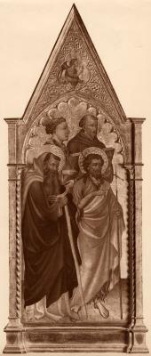 Image for Four Saints, full length, with Angels Above