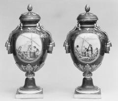Image for Vase with cover (Vase à gland) (one of a pair)