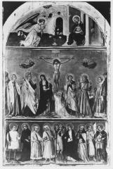 Image for Crucifixion, The Annunciation and a Group of Saints