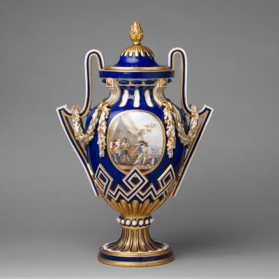 Image for Vase with cover (vase à bâtons rompus)