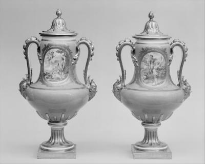 Image for Vase with cover (vase B de 1780) (one of a pair)
