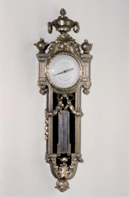 Image for Wall clock-barometer (baromètre et thermomètre en cartel)