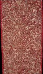 Image for Brocaded velvet piece of red pile and boucle gold thread with cloth-of-gold ground