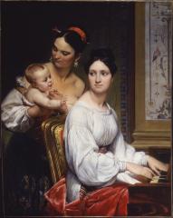 Image for Portrait of the Marchesa Cunegonda Misciattelli with Her Infant Son and His Nurse