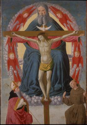 Image for Holy Trinity Adored by Saint Francis and Saint Augustine
