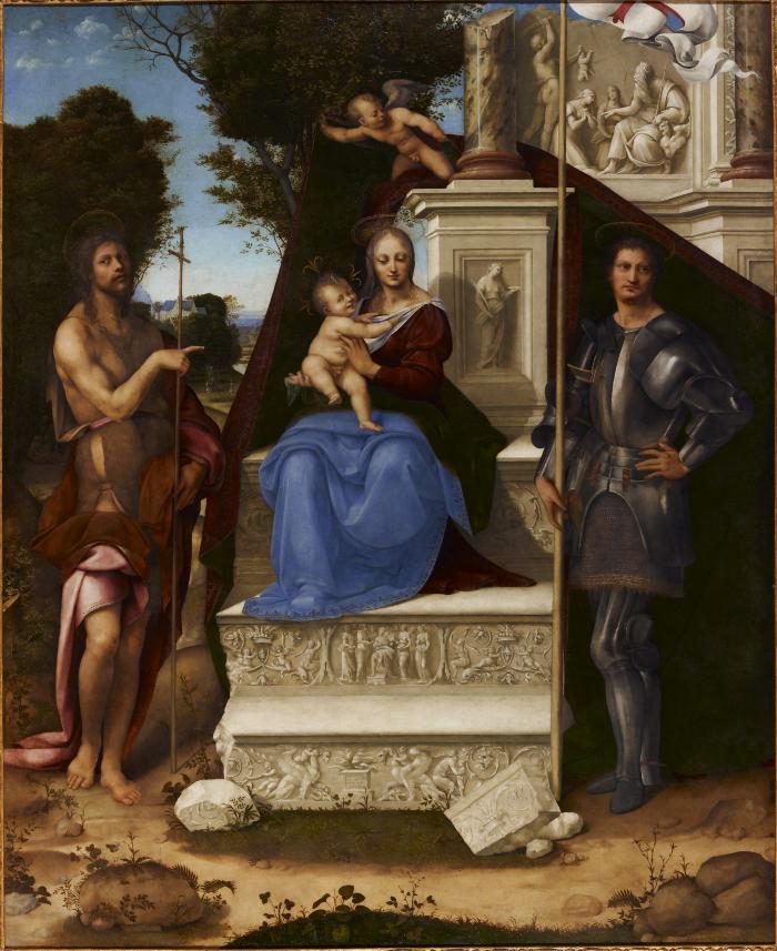 Image for Madonna and Child with Saint John the Baptist and Saint George