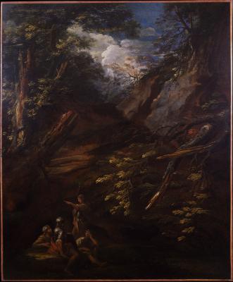 Image for Landscape with Soldiers in a Ravine