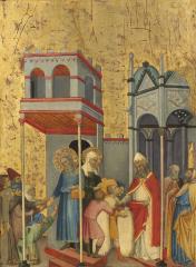 Image for Joachim and Anna Giving Food to the Poor and Offerings to the Temple