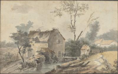 Image for Mill with Bridge and Figures
