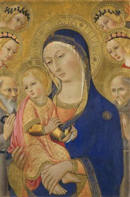 Image for Madonna and Child with Saint Jerome, Saint Bernardino, and Angels