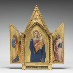 Image for Madonna and Child, with Saints Peter and John the Evangelist, and Man of Sorrows [entire triptych]