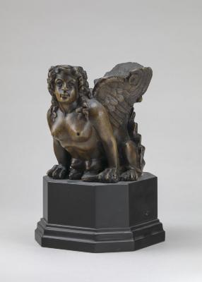 Image for Object with Sphinx Head (Furniture Mount?)