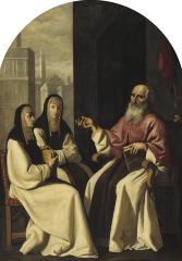 Image for Saint Jerome with Saint Paula and Saint Eustochium